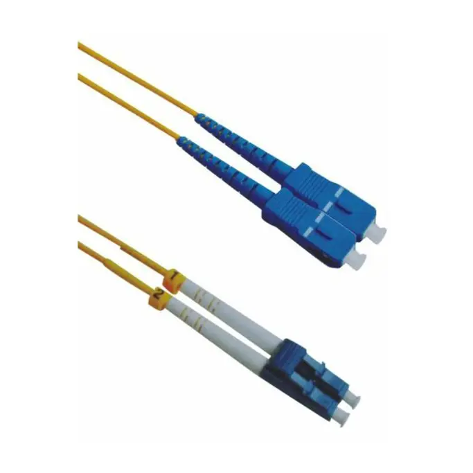 NFO Patch cord, LC/UPC-SC/UPC, Singlemode 9/125, G.657.A2, Duplex, 1m, PCDSM-15091 - Slika 1