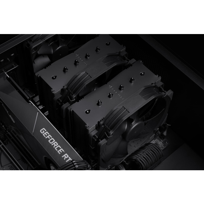 Noctua cooler NH-D15 Chromax Black, Intel/AMD, 2x140mm - Slika 6