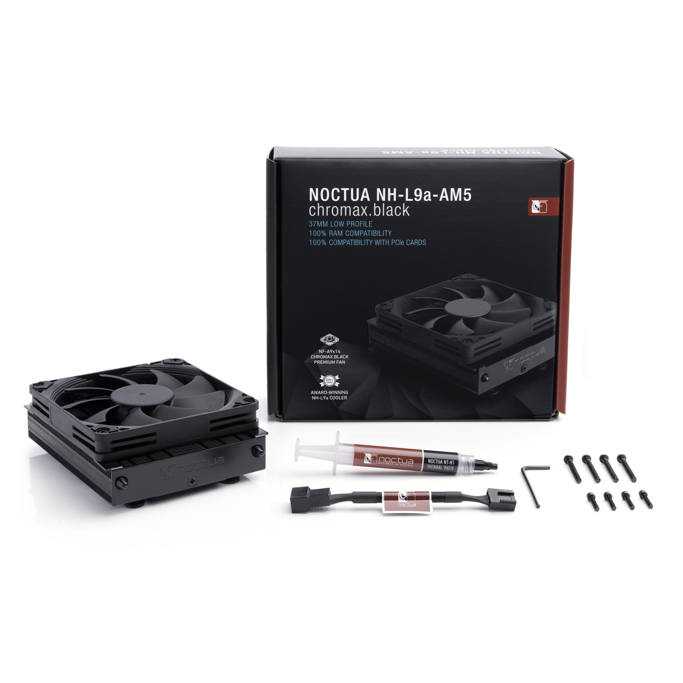 Noctua cooler NH-L9a AM5 Chromax Black, AMD, 92mm - Slika 4
