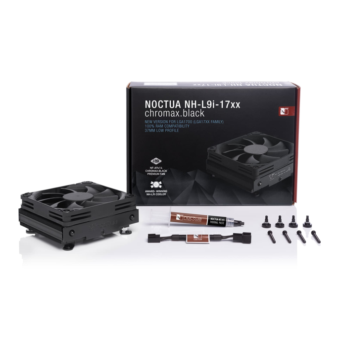 Noctua cooler NH-L9i 17xx Chromax Black, Intel, 92mm - Slika 4