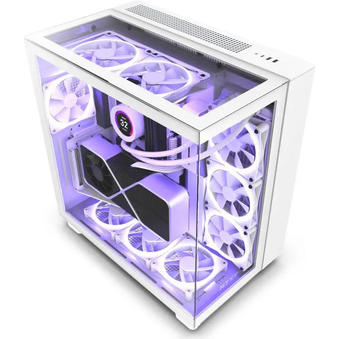NZXT Midi Tower H9 Elite White Window, CM-H91EW-01 - Slika 1