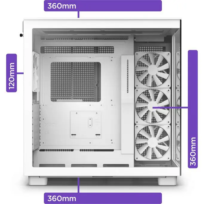 NZXT Midi Tower H9 Elite White Window, CM-H91EW-01 - Slika 9