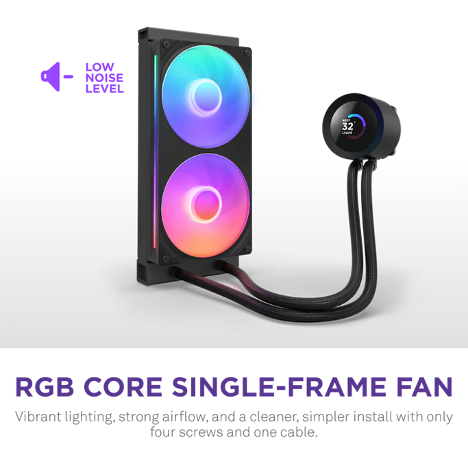 NZXT vodeno hlađenje Kraken Plus 240 RGB, LCD, 240mm, RL-KR240-B2 - Slika 4