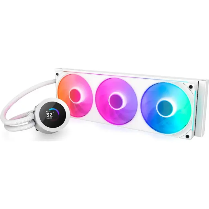 NZXT vodeno hlađenje Kraken Plus 360 RGB, LCD, 360mm, White, RL-KR360-W2 - Slika 2