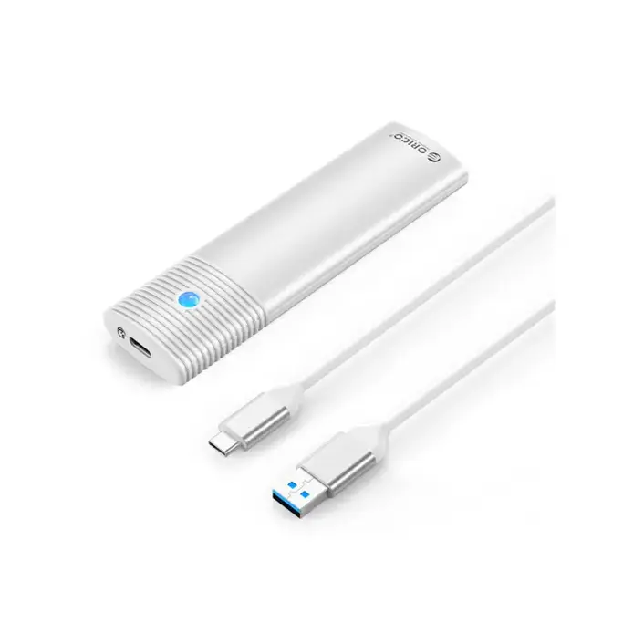 Orico vanjsko kućište NVMe M.2 SSD, USB3.1 Gen2, Type-C, ALU Grey, AXM2S-G2-V1-GY-BP - Slika 1