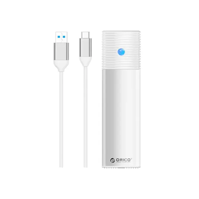 Orico vanjsko kućište SATA M.2 SSD, USB3.2 Gen1, Type-C, ALU White, PWM2-WH-EP - Slika 1
