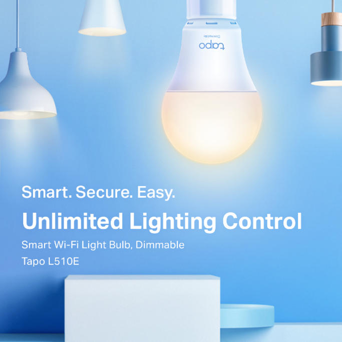 Pametna žarulja TP-Link Tapo L510E, E27 2700K, Wi-Fi (2.4GHz), bijela (Google Assistant, Alexa) - Slika 2