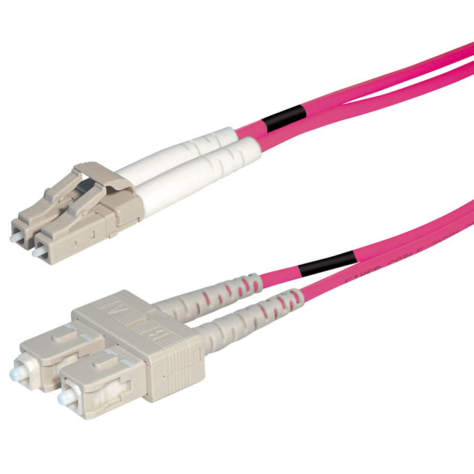Patch kabel LC-SC MM Duplex OM4, Fibre optic multimode, 1m, TRN-OM44-1L - Slika 1