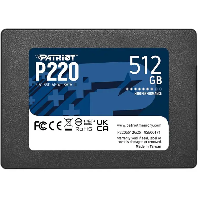 Patriot SSD 512GB P220 2.5" SATA, P220S512G25 - Slika 2