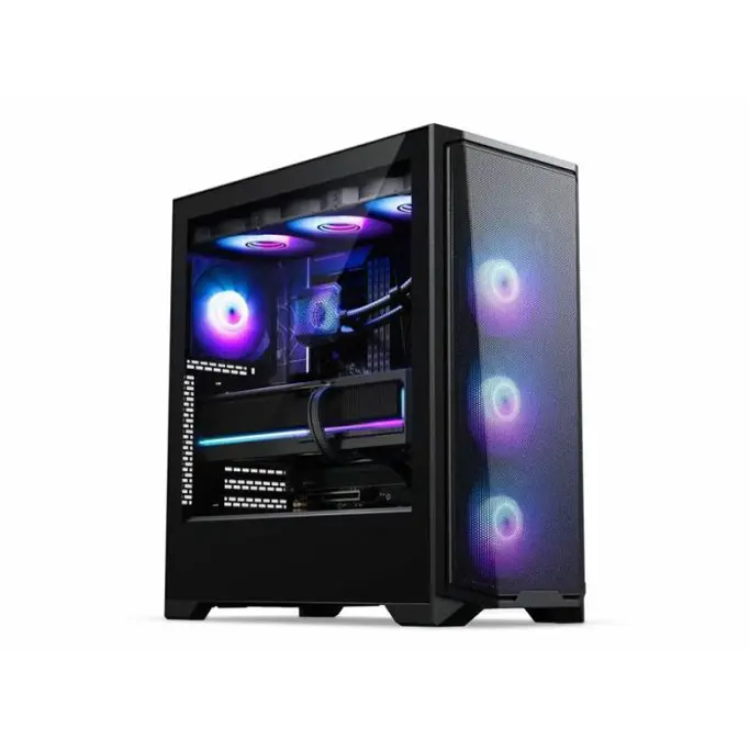 Phanteks Midi Tower Eclipse G370A Black, D-RGB, glass window, PH-EC370A_DBK01 - Slika 1