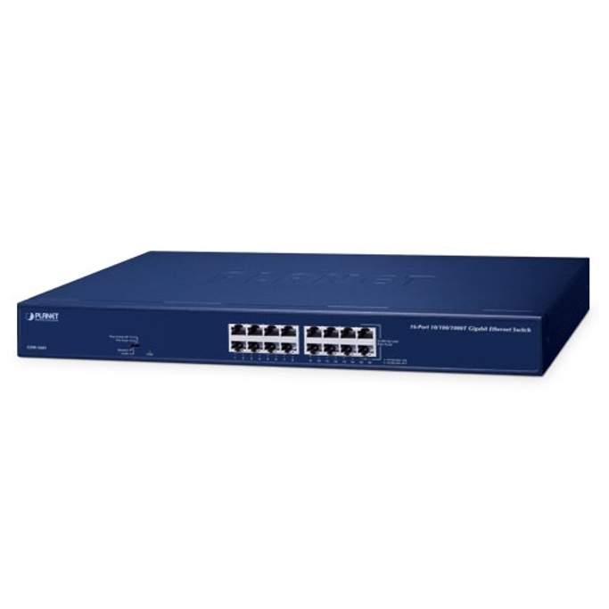 Planet Switch, 16-Port 10/100/1000BASE-T Gigabit Ethernet Switch, GSW-1601 - Slika 1