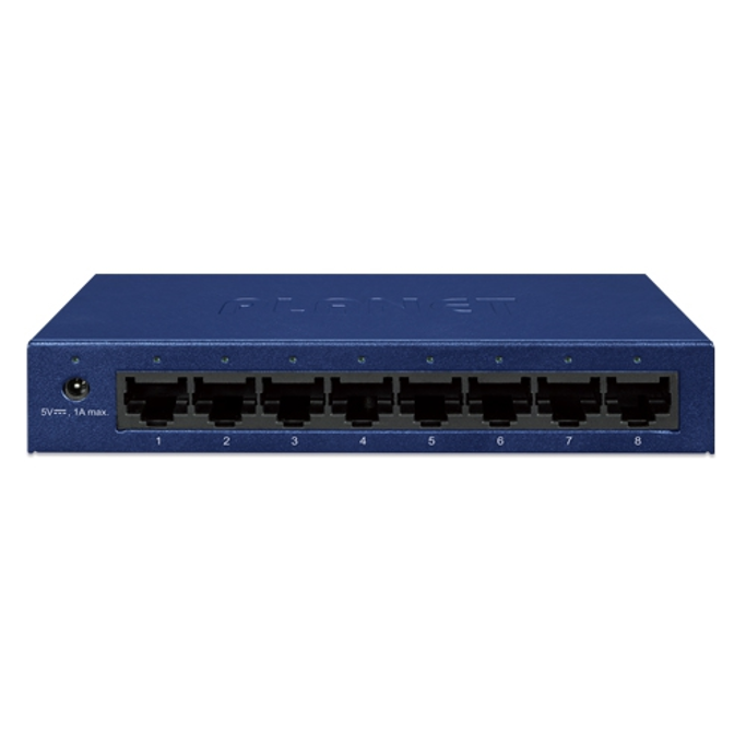 Planet Switch, 8-Port 10/100/1000BASE-T Gigabit Ethernet Switch (Metal case), GSD-803 - Slika 2
