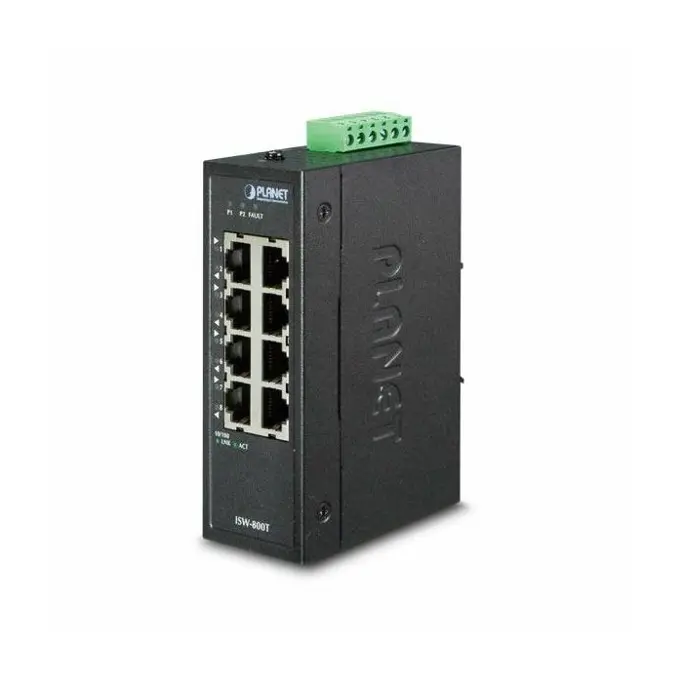 Planet Switch ISW-800T 8-Port 10/100TX Compact Ethernet Switch, Industrial - Slika 1