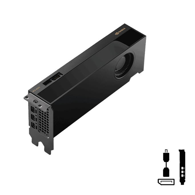 PNY RTX 4000 SFF ADA, 20GB GDDR6 ECC, NVIDIA, VCNRTX4000ADALP-SB - Slika 1