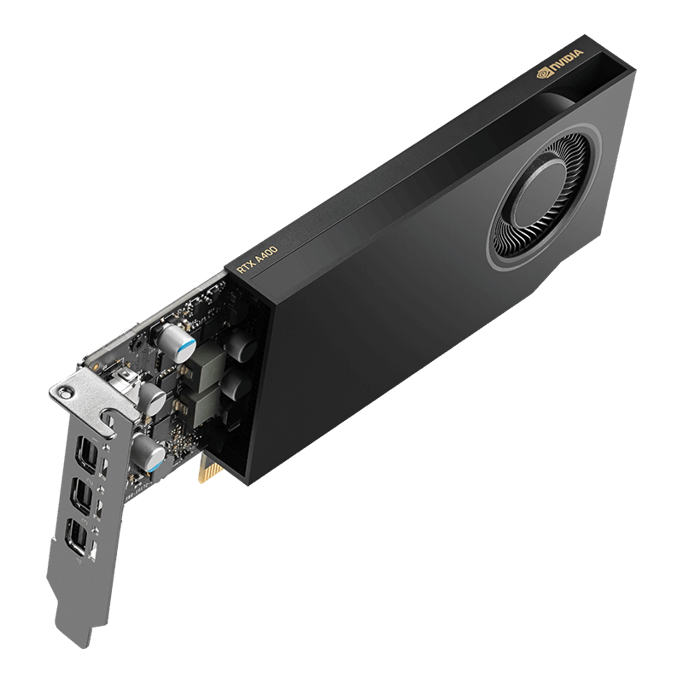 PNY RTX A400, 4GB GDDR6, Low-profile, NVIDIA, VCNRTXA400-SB - Slika 1