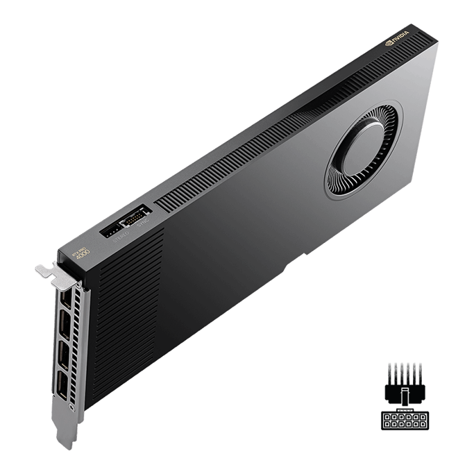 PNY RTX PRO 4000 Blackwell, 24GB GDDR7 ECC, NVIDIA, VCNRTXPRO4000-SB - Slika 1