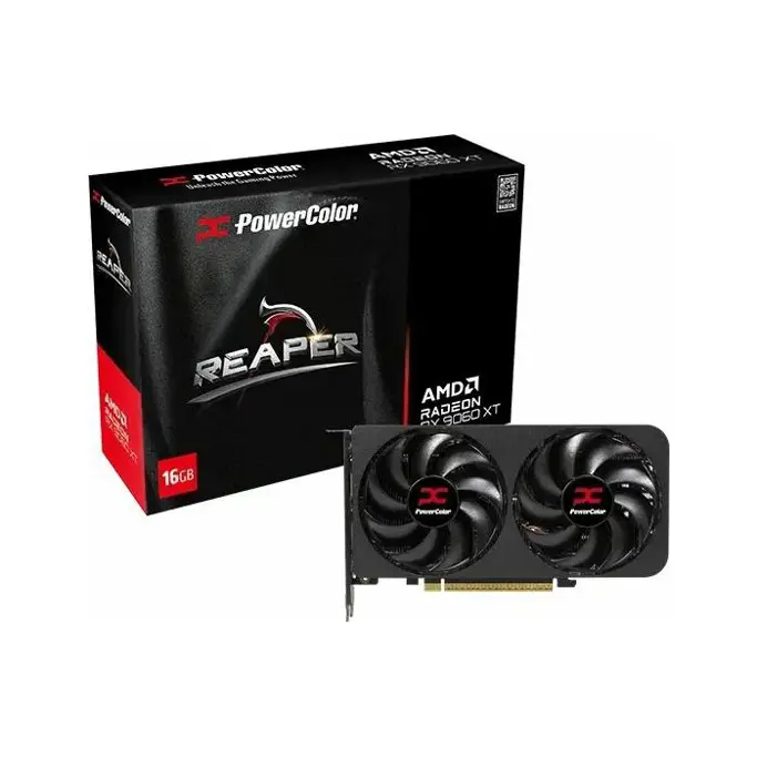 PowerColor RX9060XT Reaper, 16GB GDDR6, AMD Radeon, RX9060XT 16G-A - Slika 1