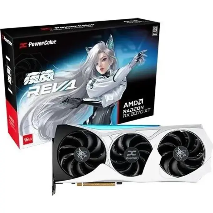 PowerColor RX9070XT Hellhound Reva OC, 16GB GDDR6, AMD Radeon, RX9070XT 16G-L/OC/REVA - Slika 1