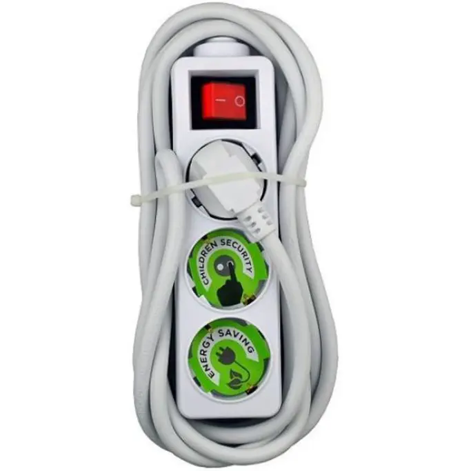 Produžna letvica MAXPOWER HS-DB GB03K 3 utičnice 3m, s prekidačem , 3858887212330 - Slika 1