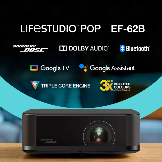 Projektor Epson EF-62B, 3LCD, WiFi, 3840x2160, 700LM, HDMI, zvučnik, Chromecast, Bluetooth, crni, V11HB73140 - Slika 20