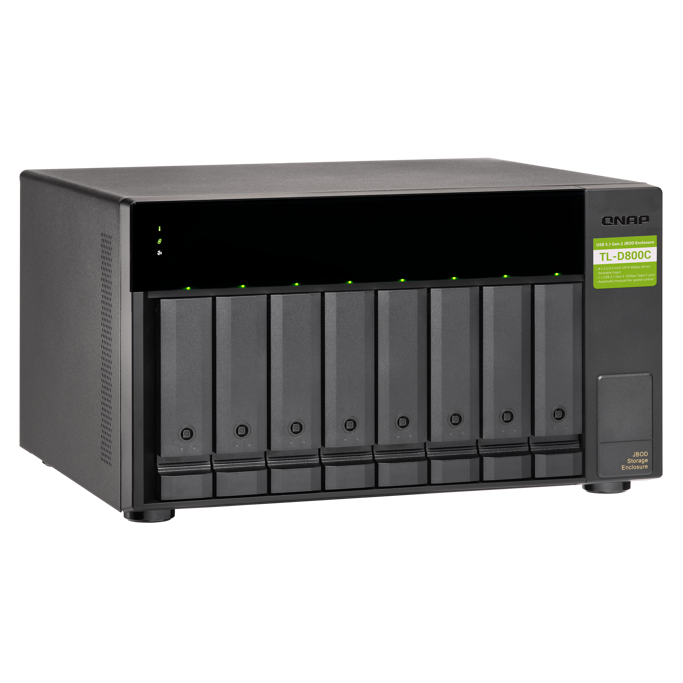 QNAP NAS TL-D800C, 8GB, 8-bay, desktop, USB-C (3.1Gen), tower - Slika 4