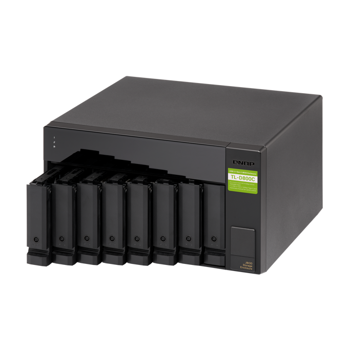 QNAP NAS TL-D800C, 8GB, 8-bay, desktop, USB-C (3.1Gen), tower - Slika 6