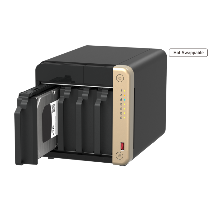 QNAP NAS TS-464, Celeron N5095 2.9GHz (4 Core), 8GB, 4-bay, 2x2.5Gb LAN, TS-464-8G - Slika 6