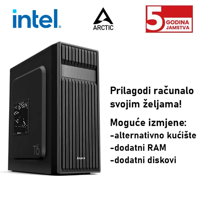 Računalo ADM Business B107 Intel Core i5-12400, 8GB DDR4, 500GB SSD SATA, Intel UHD Graphics 730, Windows 11 Pro, 5 godina jamstvo !! - Slika 1