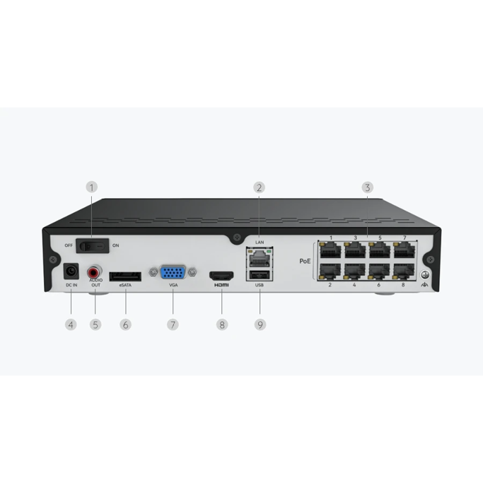 Reolink 12 Channel PoE RP-PN8 recorder (camera supported up to 16MP, storage up to 32TB) - Slika 4