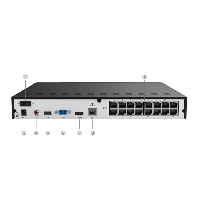 Reolink 24 Channel PoE RP-PN16 recorder (camera supported up to 16MP, storage up to 32TB) - Slika 5