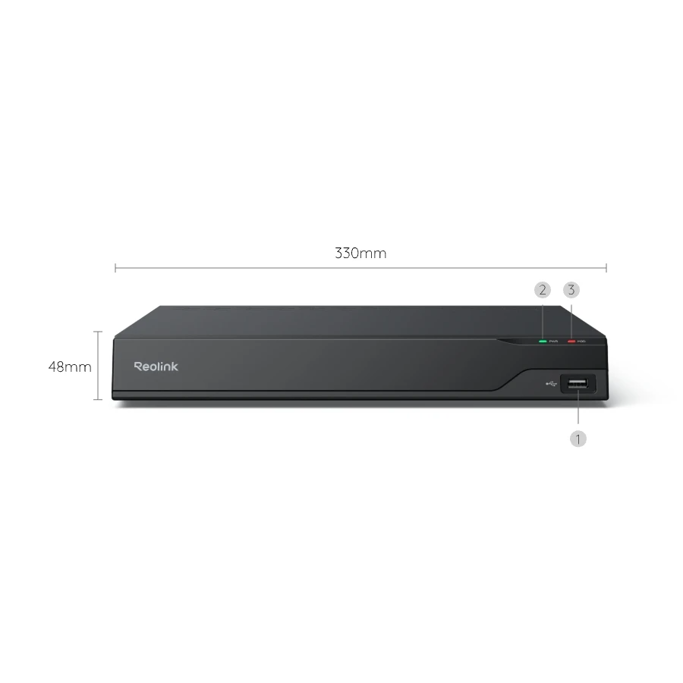 Reolink 24 Channel PoE RP-PN16 recorder (camera supported up to 16MP, storage up to 32TB) - Slika 4