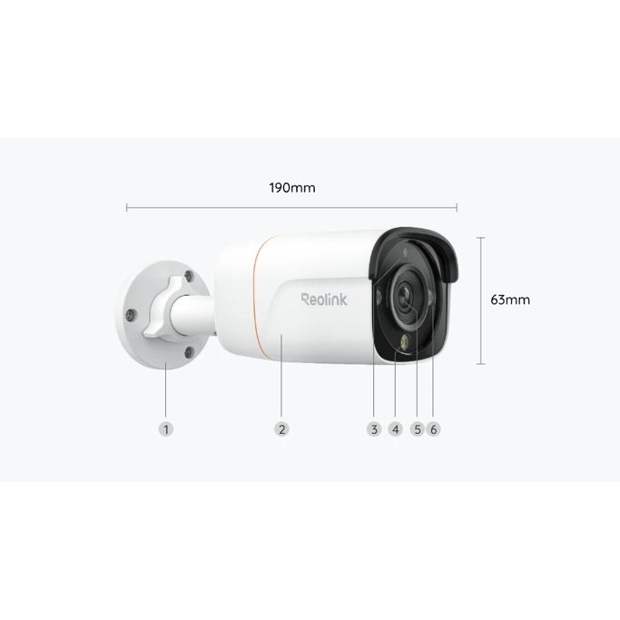 Reolink PoE Bullet Camera RP-PCB12M 12MP UHD, Color Night Vision 4K Security Camera - Slika 5