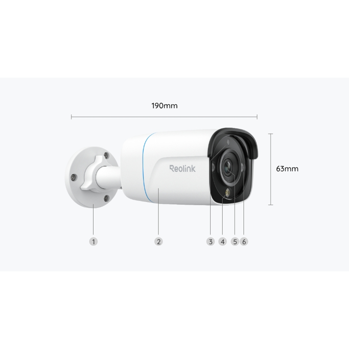 Reolink PoE Bullet Camera RP-PCB8M 8MP UHD, Color Night Vision 4K Security Camera - Slika 6