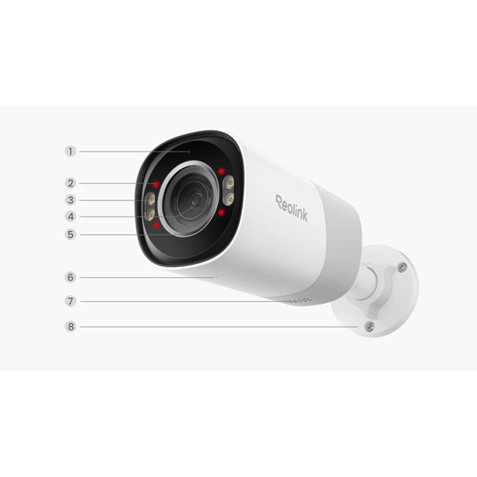 Reolink PoE Bullet Camera RP-PCB8MZ 8MP UHD, Color Night Vision 4K Security Camera - Slika 5
