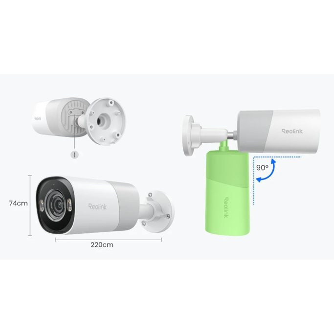 Reolink PoE Bullet Camera RP-PCB8MZ 8MP UHD, Color Night Vision 4K Security Camera - Slika 6