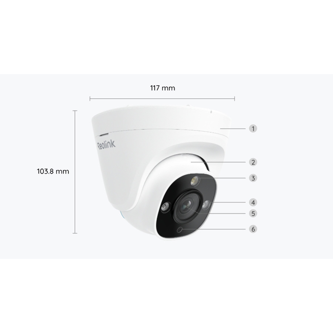 Reolink PoE Dome Camera RP-PCT8M 8MP UHD, Color Night Vision 4K Pan/Tilt Security Camera - Slika 6