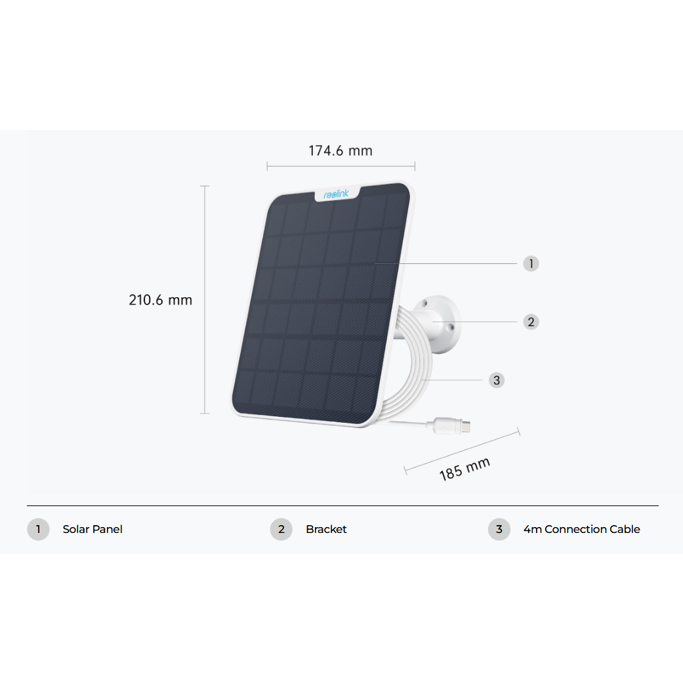 Reolink Solar Panel 2 (6W), SP2-W - Slika 3