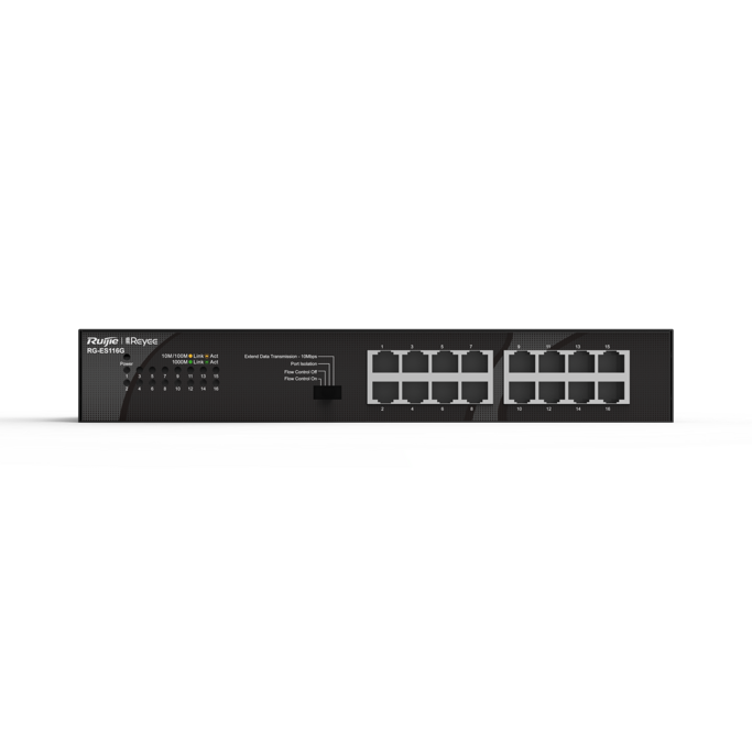 Ruijie Reyee Switch, 16-port, Gigabit, Metal Casing, RG-ES116G - Slika 3