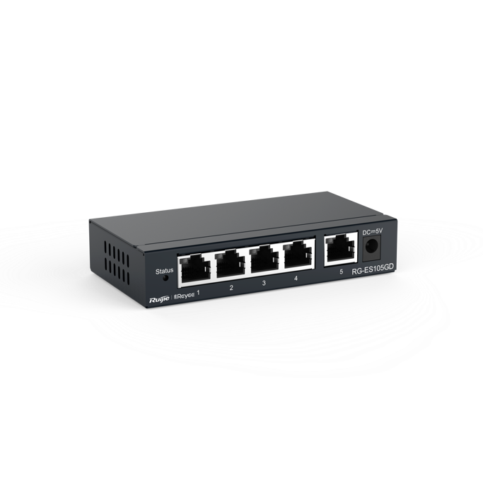 Ruijie Reyee Switch, 5-port, Gigabit, Metal Casing, RG-ES105GD - Slika 1
