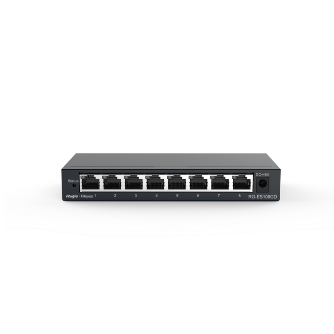 Ruijie Reyee Switch, 8-port, Gigabit, Metal Casing, RG-ES108GD - Slika 3
