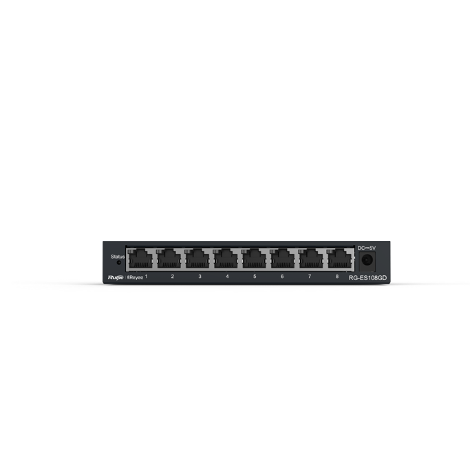 Ruijie Reyee Switch, 8-port, Gigabit, Metal Casing, RG-ES108GD - Slika 2