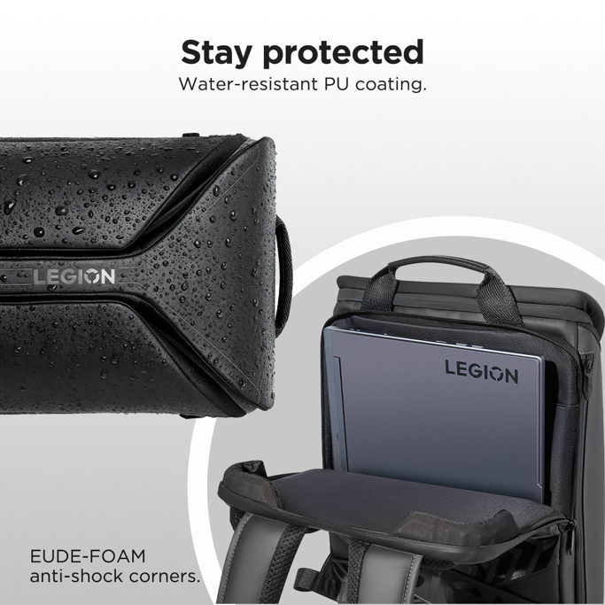 Ruksak za laptop Lenovo Legion 16" Armored Gaming Backpack GB900, crni, GX41T08941 - Slika 10