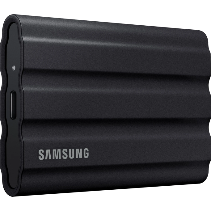 Samsung 1TB, USB-C, USB 3.2 Gen 2, T7 Shield, Black, MU-PE1T0S/EU - Slika 1