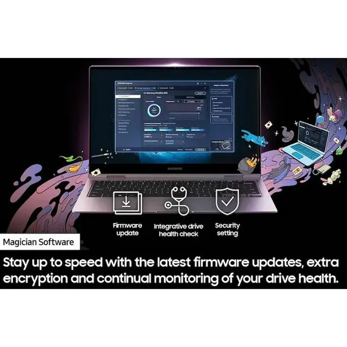 Samsung SSD 2TB 2.5" USB-C, T9, black, MU-PG2T0B/EU - Slika 3