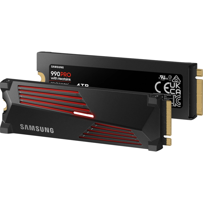 Samsung SSD 4TB 990 PRO Heatsink M.2, PCIe 4.0 x4, MZ-V9P4T0CW, 2.4PB TBW, Heatsink - Slika 2