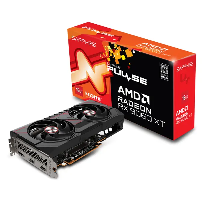 Sapphire RX9060XT Pulse, 16GB GDDR6, AMD Radeon, 11350-03-20G - Slika 1