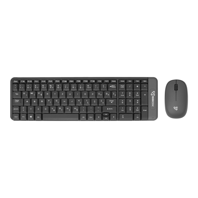 SBOX bežični komplet WKM-22, membranski prekidači, Black/Gray - Slika 1
