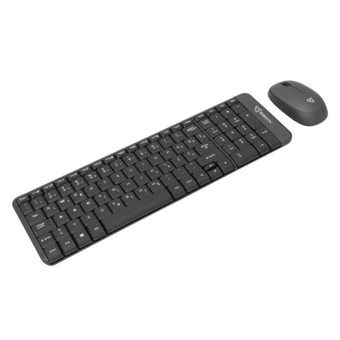 SBOX bežični komplet WKM-22, membranski prekidači, Black/Gray - Slika 2