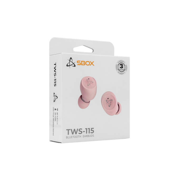SBOX slušalice EB-TWS-115 Earbuds, Bluetooth, roze - Slika 5