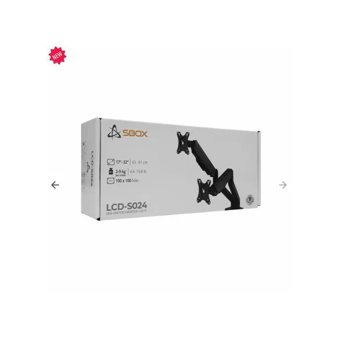 SBOX stolni nosač 2 monitora, LCD-S024-2 - Slika 10